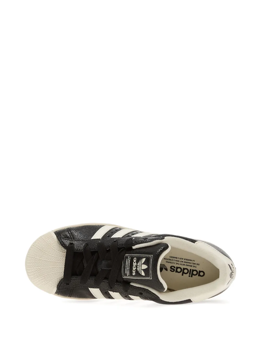 adidas three-stripe sneakers Black
