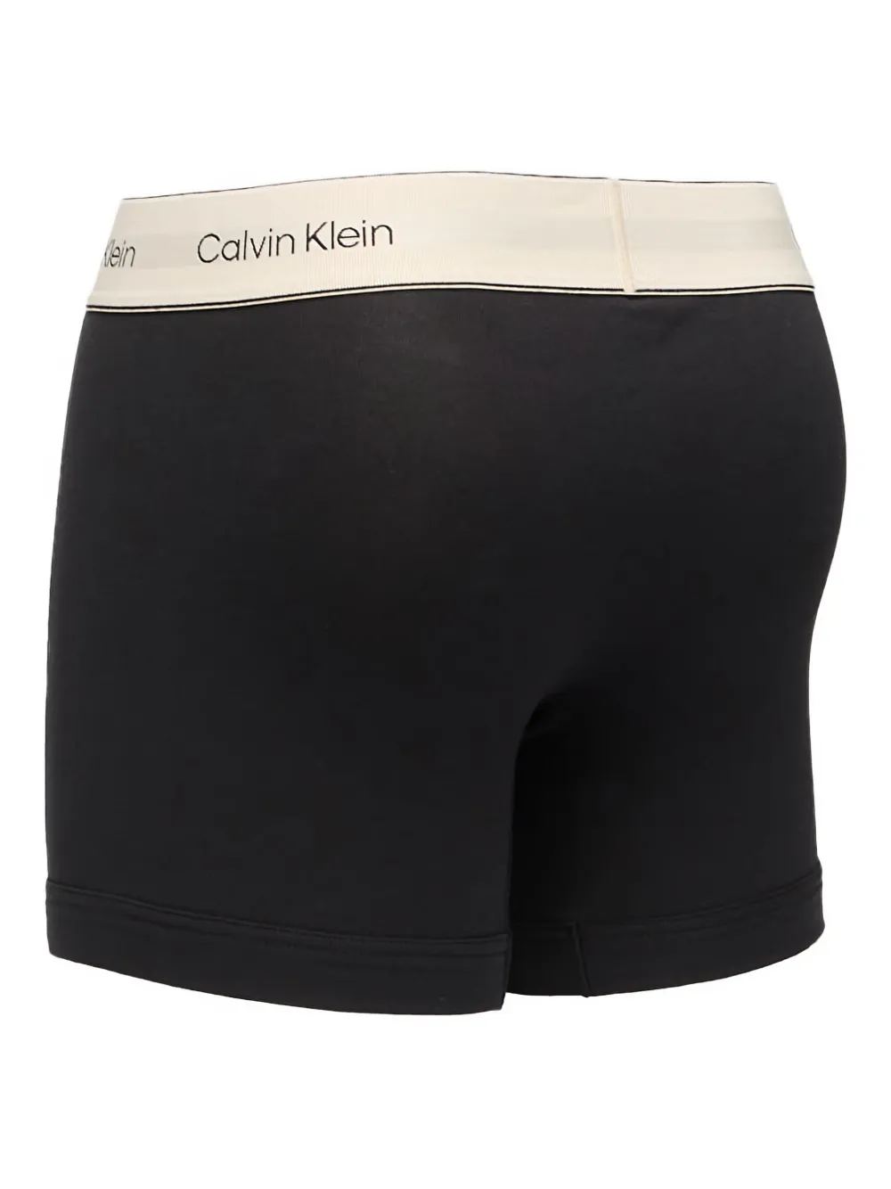 Calvin Klein Drie boxershorts met logoband Zwart