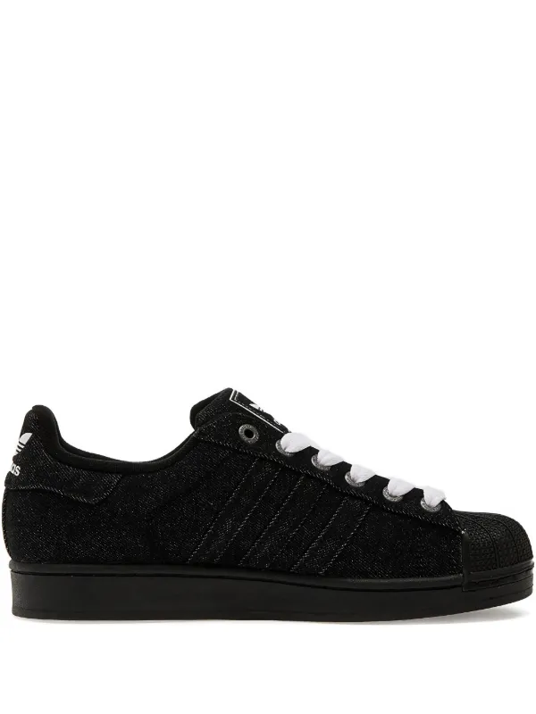 Adidas Superstar II Denim Sneakers Black FARFETCH KW