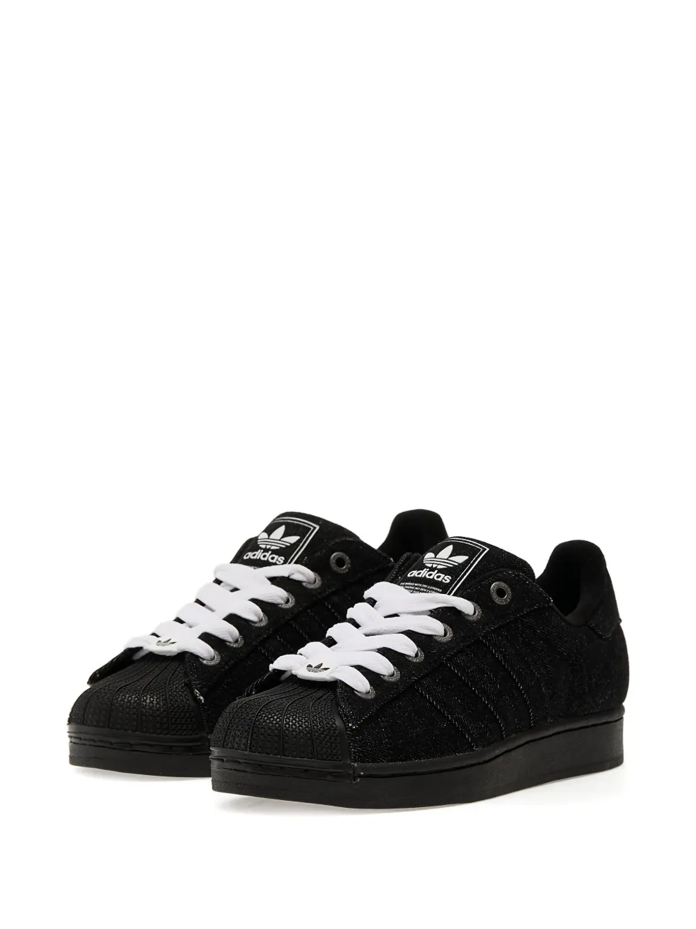 adidas Superstar II denim sneakers Black
