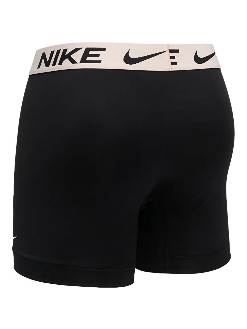 Nike Dri-fit Logo Waistband Boxer Briefs (pack Of Three) In Black