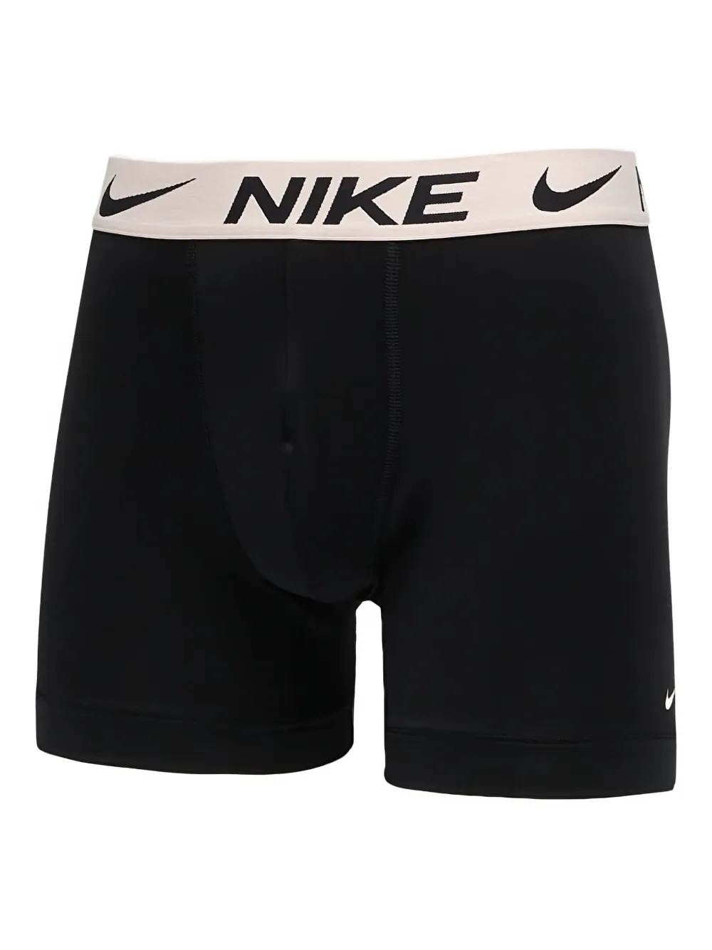 Nike Dri-fit Logo Waistband Boxer Briefs (pack Of Three) In Black