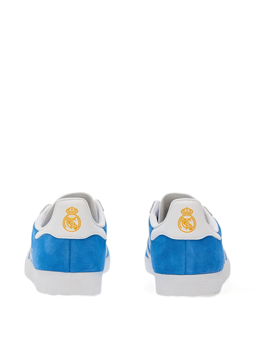 Adidas Originals X Real Madrid Gazelle Suede Three-stripes Low-top Sneakers In Blue