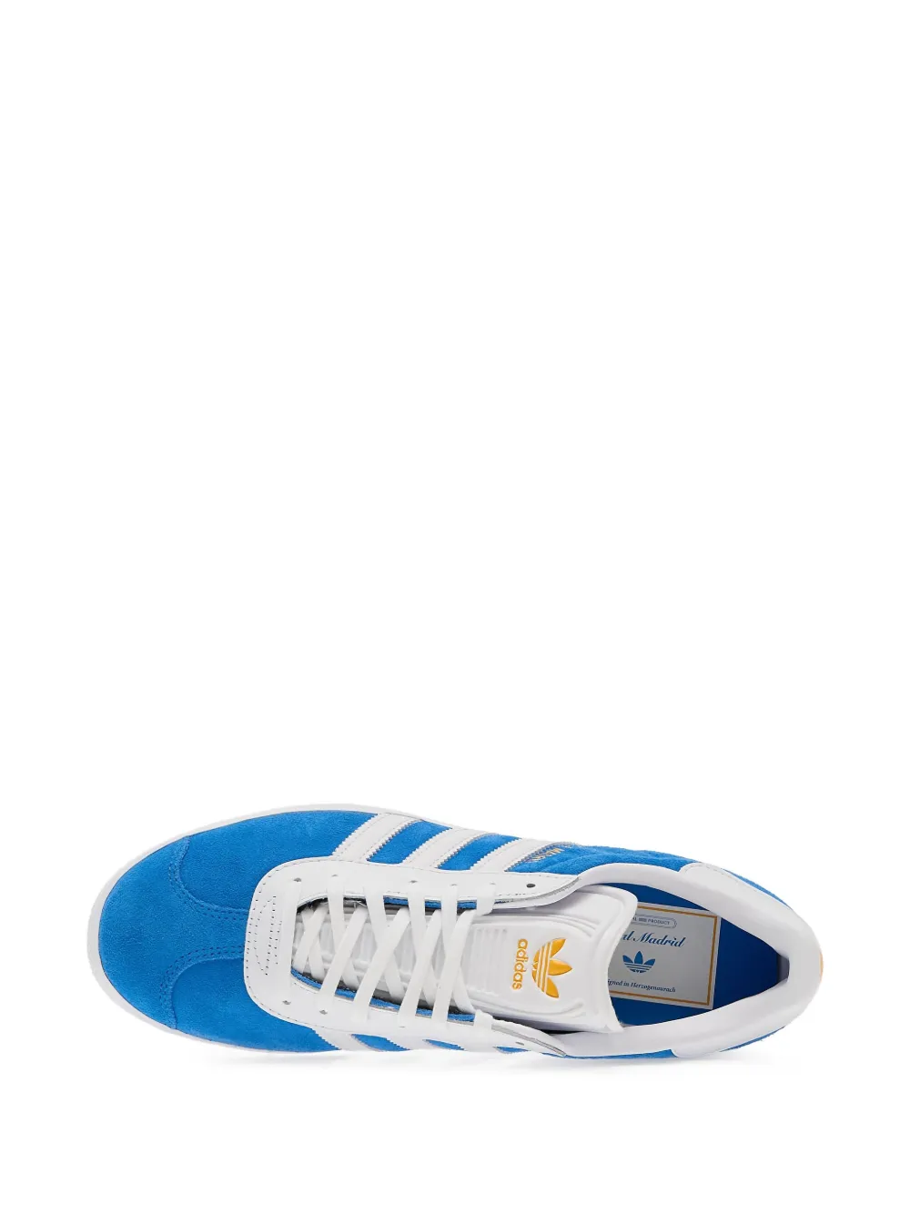 adidas x Real Madrid Gazelle suède low-top sneakers met drie strepen Blauw