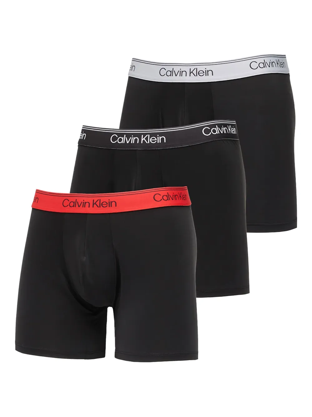 Calvin Klein Logo-waistband Boxers (pack Of Three) In Black