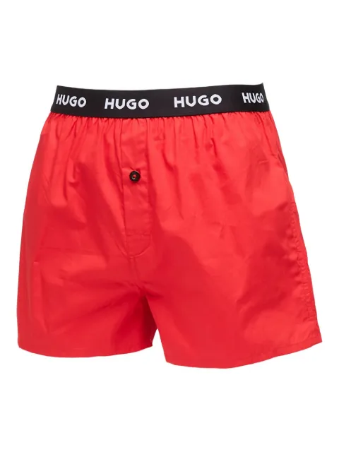 HUGO pack de tres bóxeres con logo en la pretina