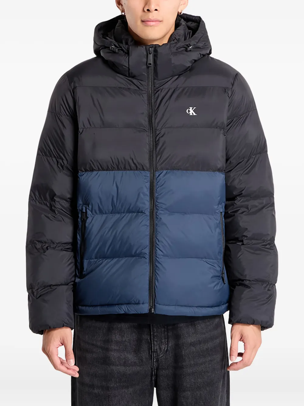Calvin Klein hooded colour-block puffer jacket | Down Jackets | Image 2