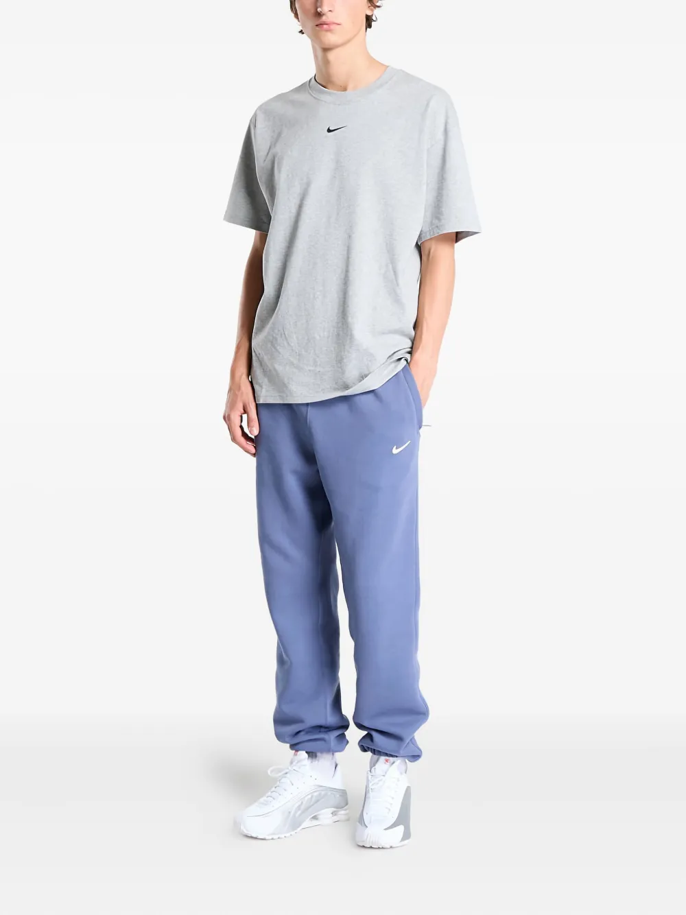 Nike fleece logo sweatpants - Blauw