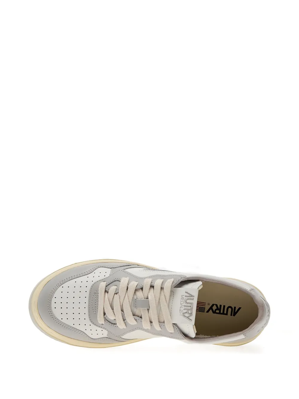 Autry Medalist perforated trainers White