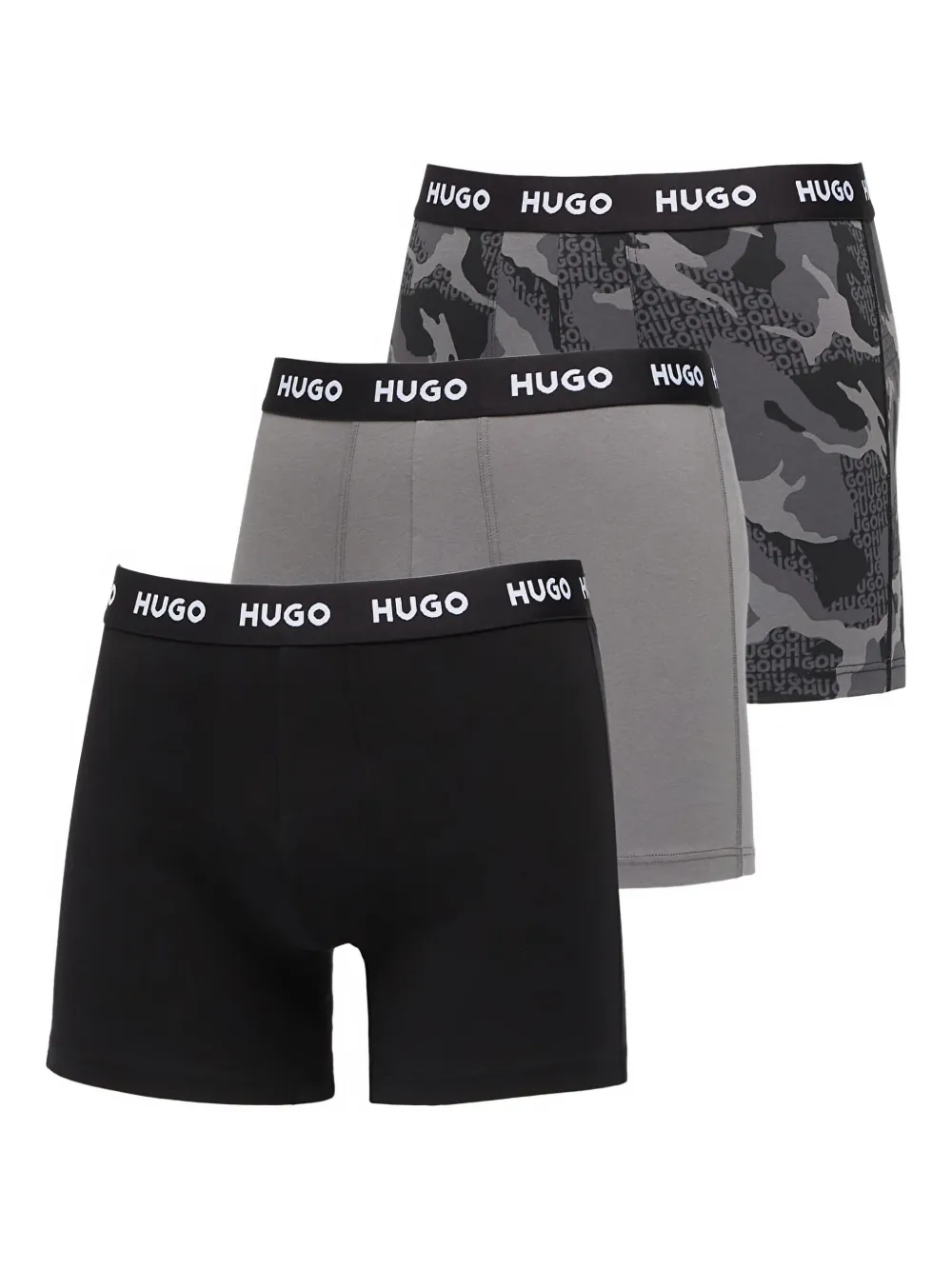 Hugo Boss Logo-waistband Boxers (pack Of Three) In Multi