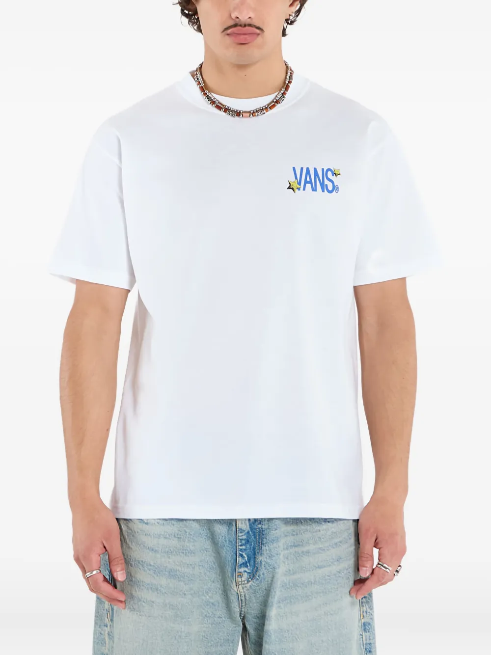 Vans Camiseta Chaos de algodão | Branco | Image 1