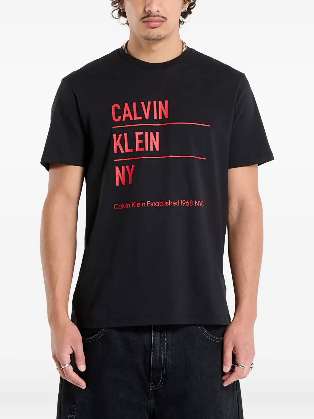 Calvin Klein Camiseta com estampa gráfica | Preto | Image 1