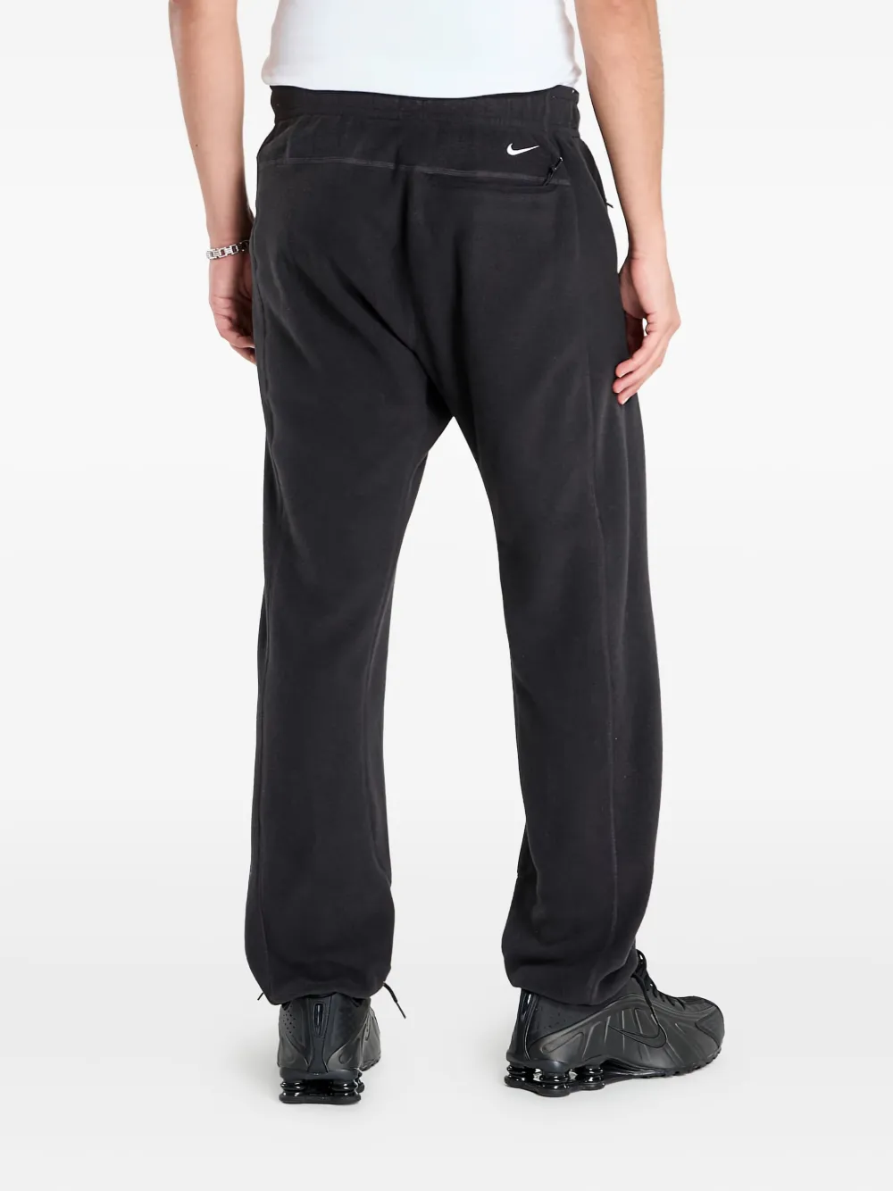 Nike Elastic-waistband Track Pants In Black
