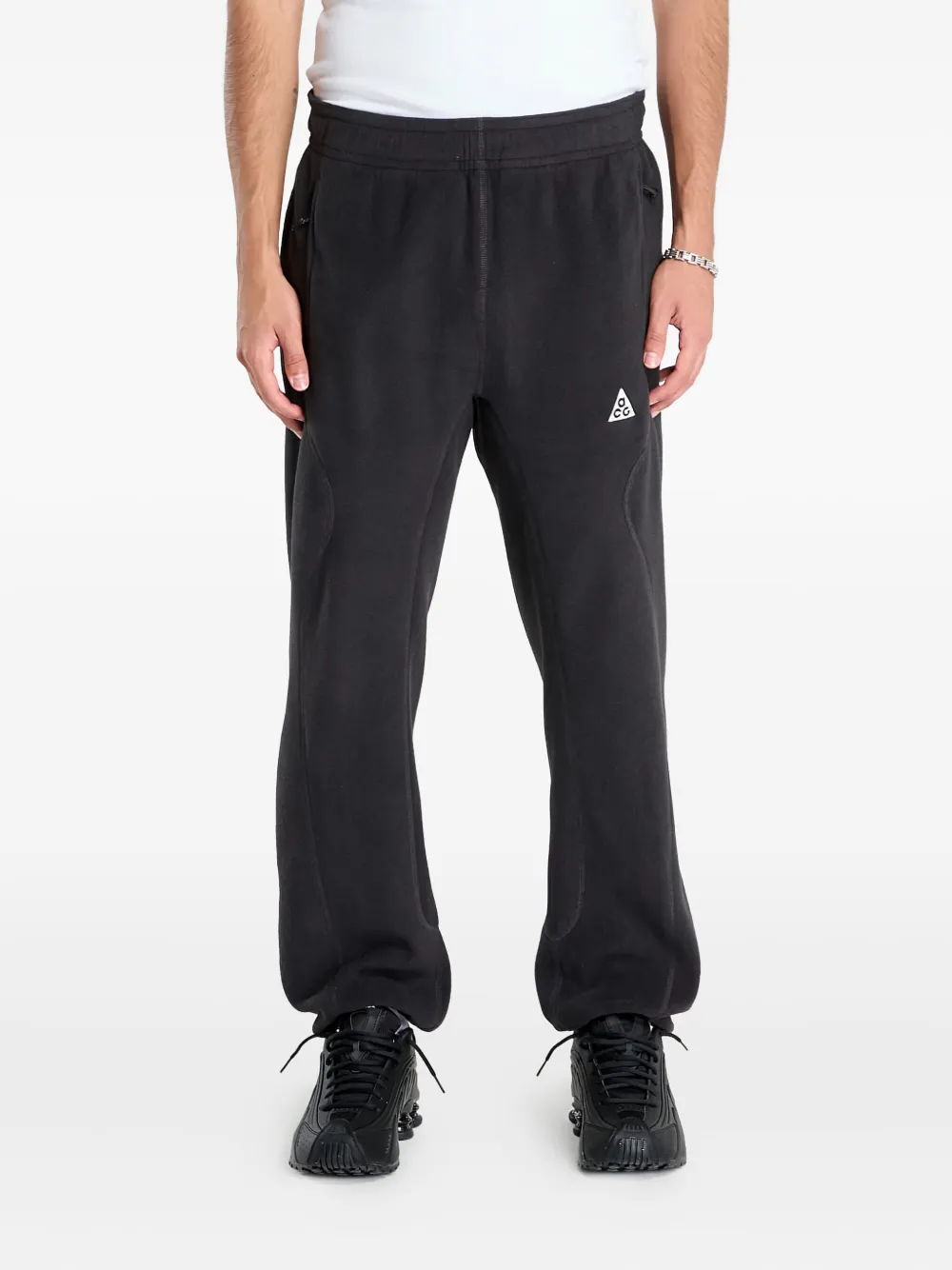 Nike elastic-waistband track pants | Black | Image 1