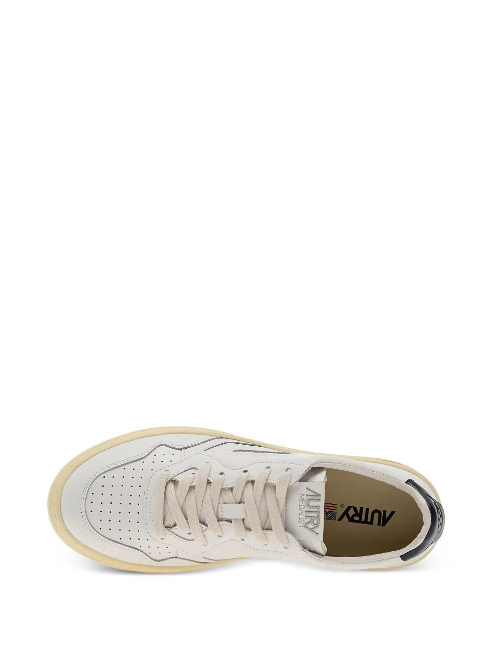 Autry Medalist leren sneakers met geperforeerde details Wit