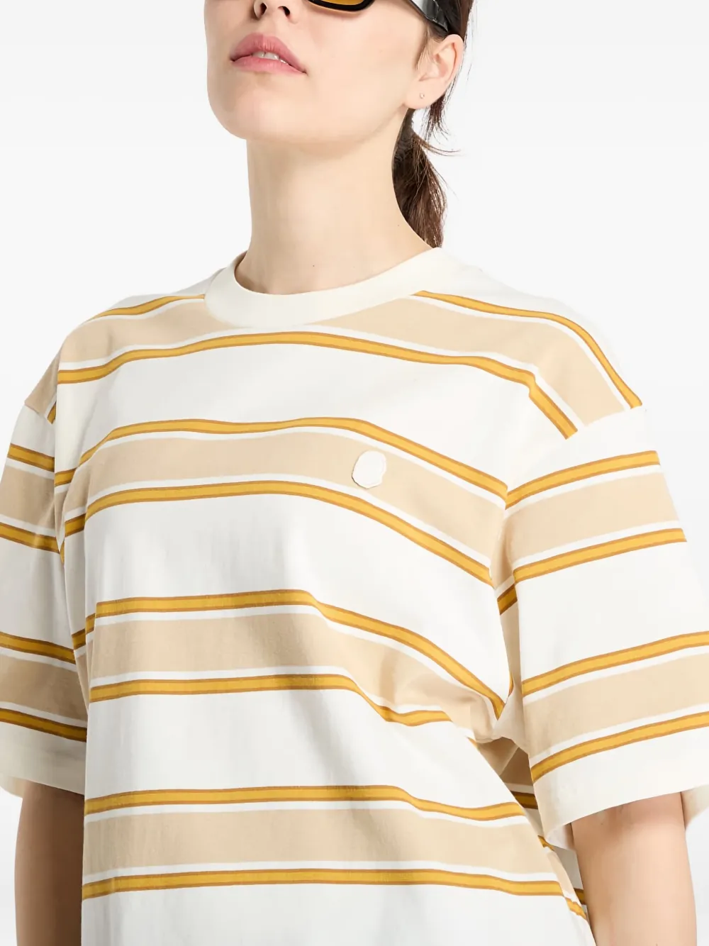 A Bathing Ape Stripe Short-sleeve T-shirt In Multi