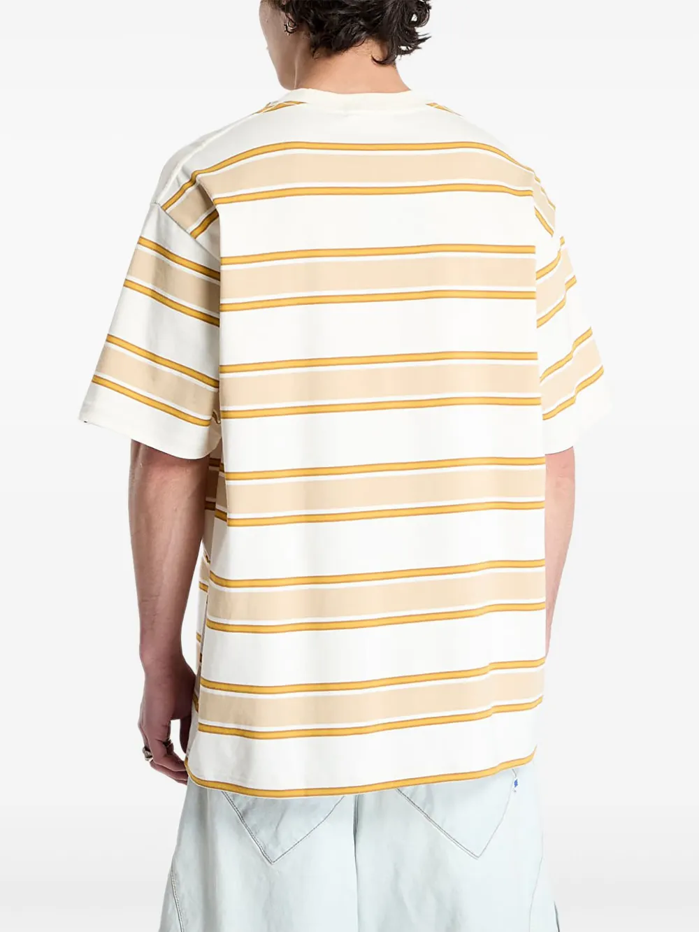A BATHING APE Gestreept T-shirt Beige