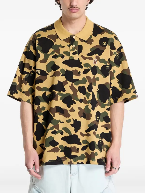 A BATHING APE サルカモ　迷彩ポロシャツ 31964976_61614905_600.jpg