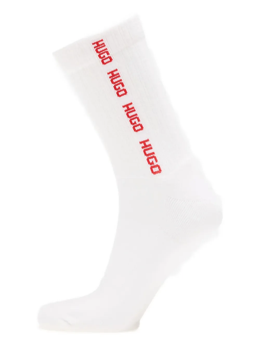 Hugo Boss Rib-tape Socks (pack Of Three) In White