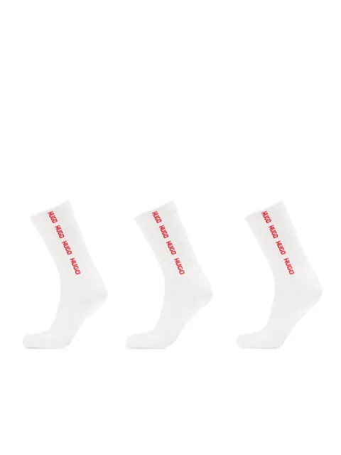 HUGO rib-tape socks (pack of three)