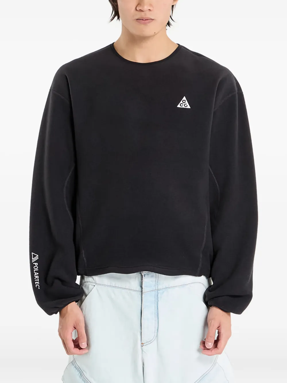 Nike ACG "Wolf Tree" sweater met lange mouwen Zwart