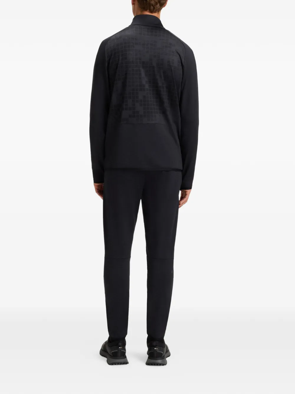 BOSS half-zip sweatshirt - Zwart