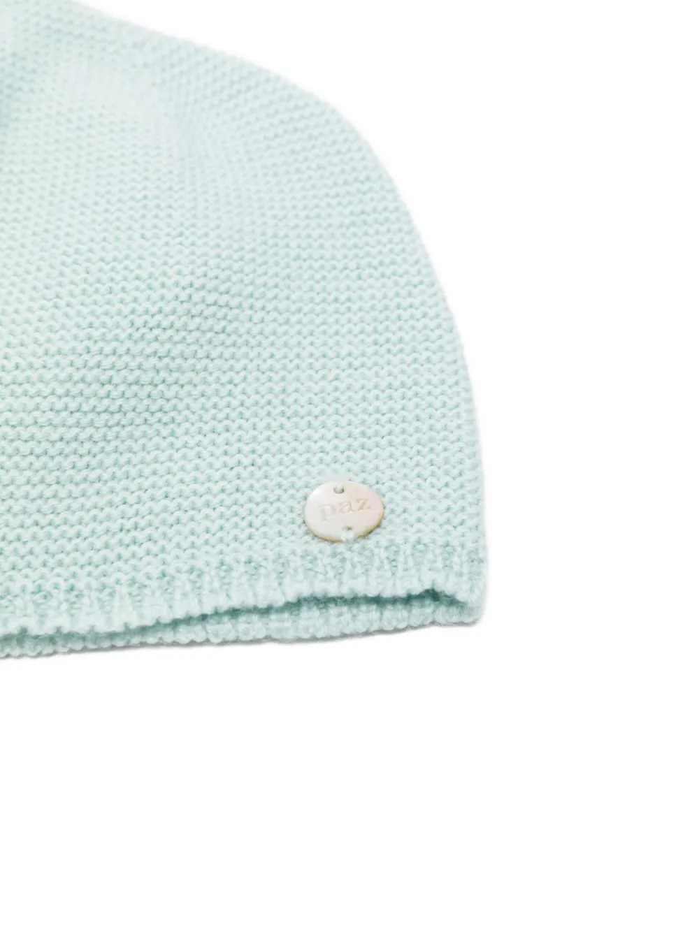 Paz Rodriguez Gebreide muts met logoplakkaat Blauw