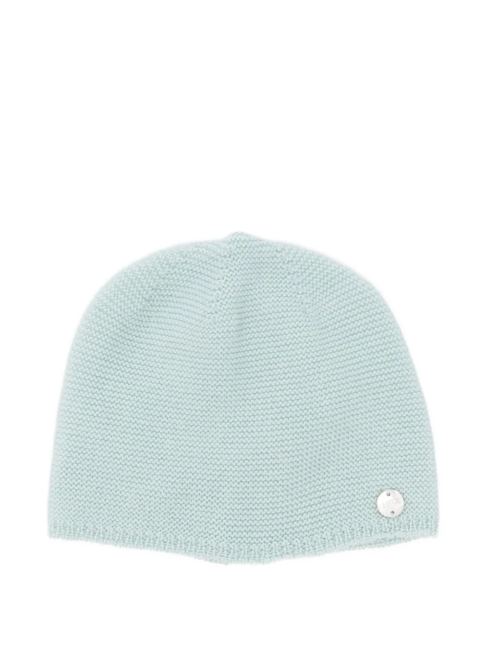 Paz Rodriguez knitted logo-plaque beanie - Blu