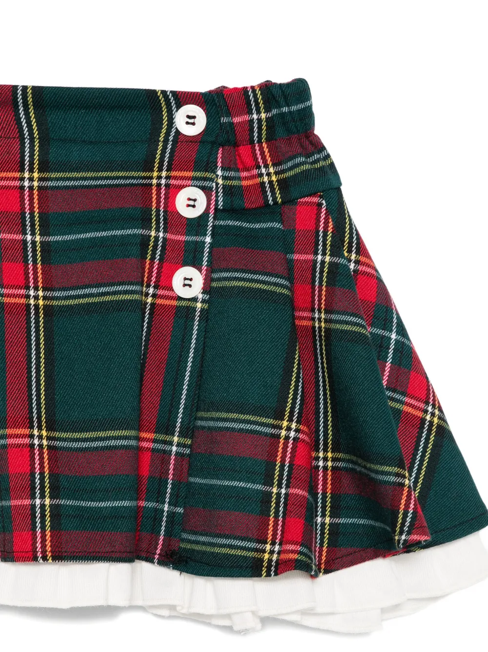 La Stupenderia Ruffled Mini Skirt In Multi
