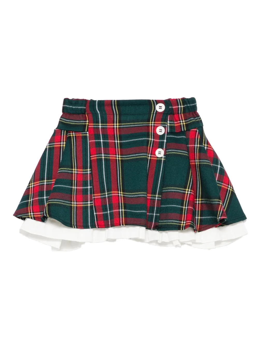 La Stupenderia Ruffled Mini Skirt In Multi