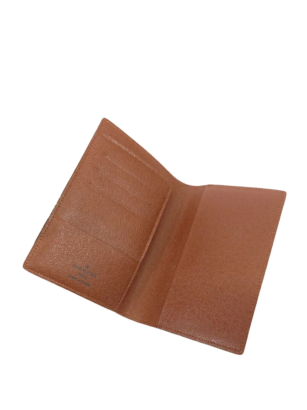 Pre-owned Louis Vuitton 2006 Monogram Passport Cover In Brown