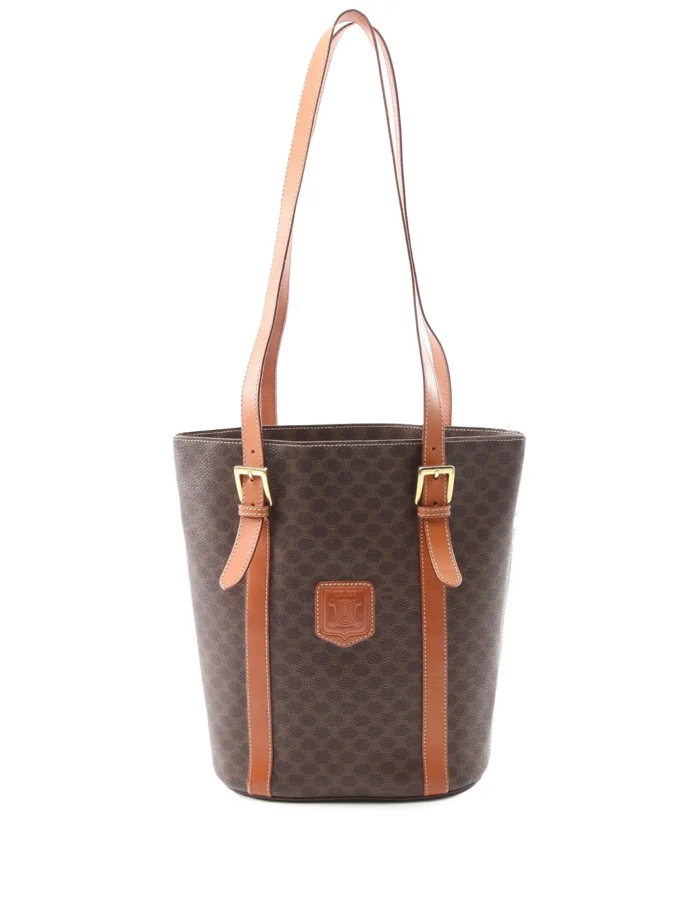 Celine Pre-Owned 20th Century マカダム コーテッドキャンバス トートバッグ - ブラウン Celine Pre-Owned 20th Century マカダム コーテッドキャンバス トートバッグ - ブラウン