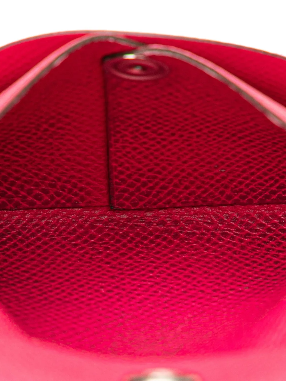 Pre-owned Hermes 2013 Epsom Bastia Purse Coin Pouch In Pink