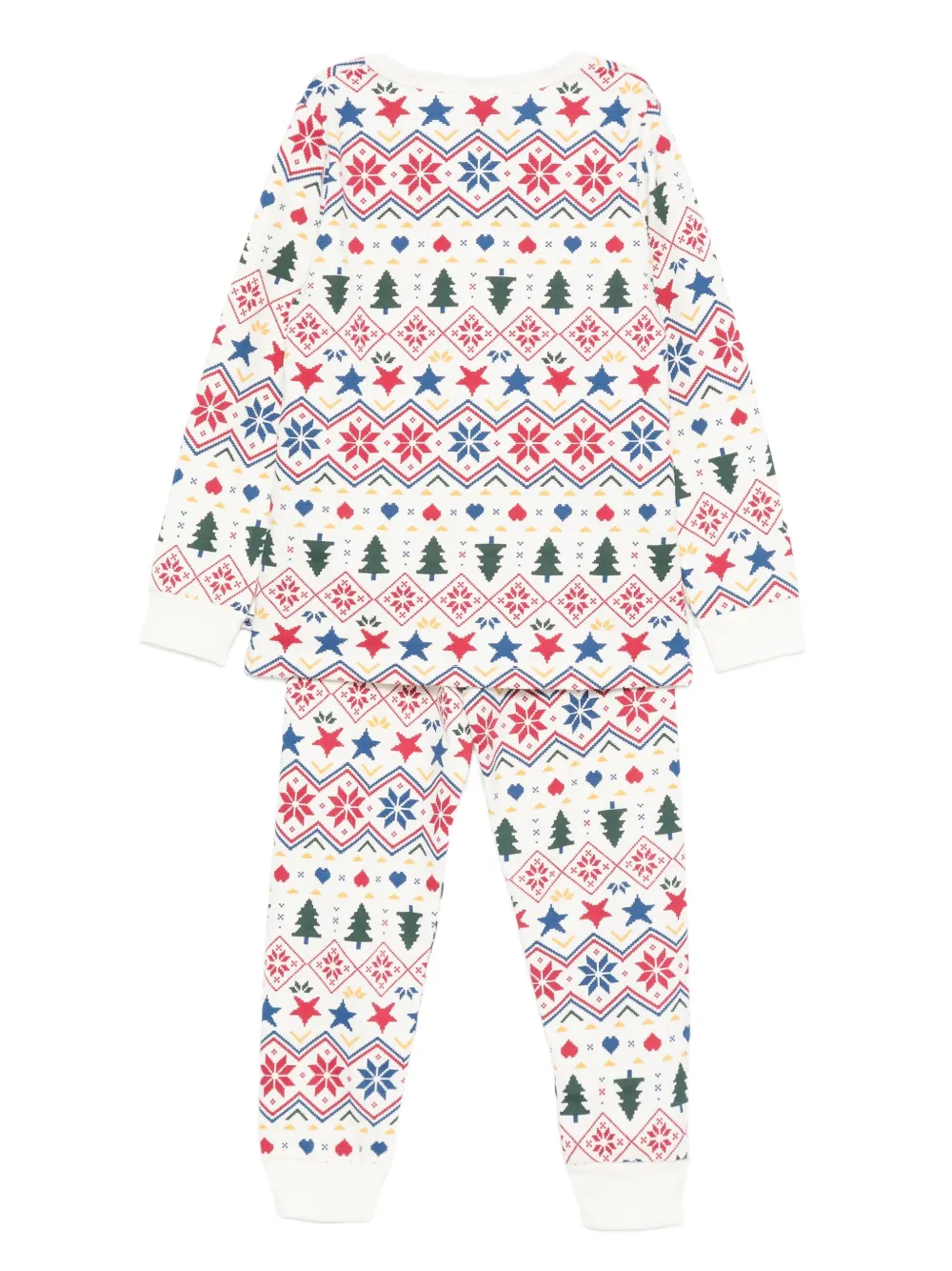 Petit Bateau Fairisle-pattern Pyjamas In White