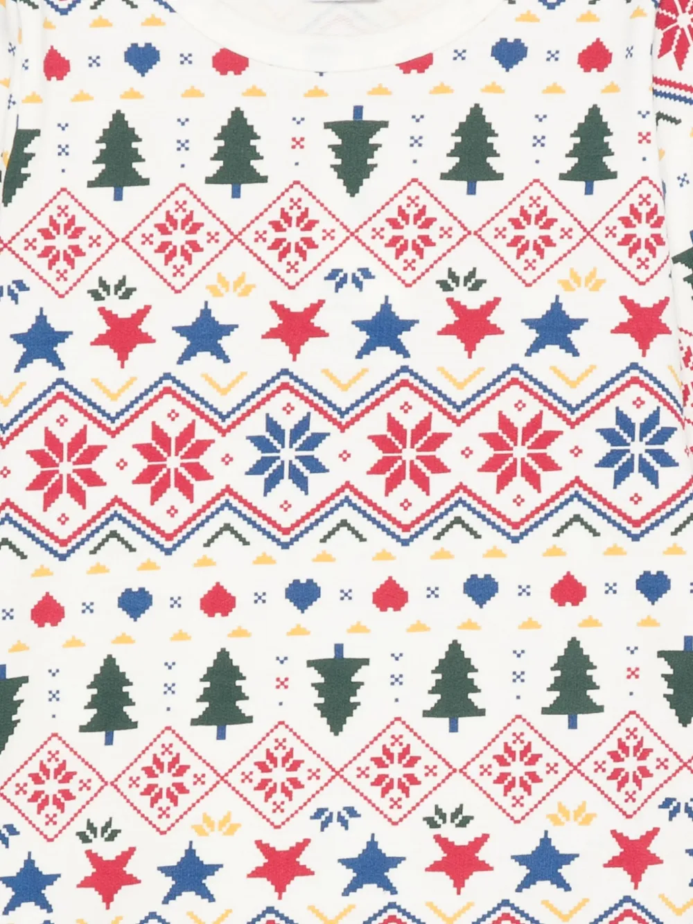 Petit Bateau Fairisle-pattern Pyjamas In White