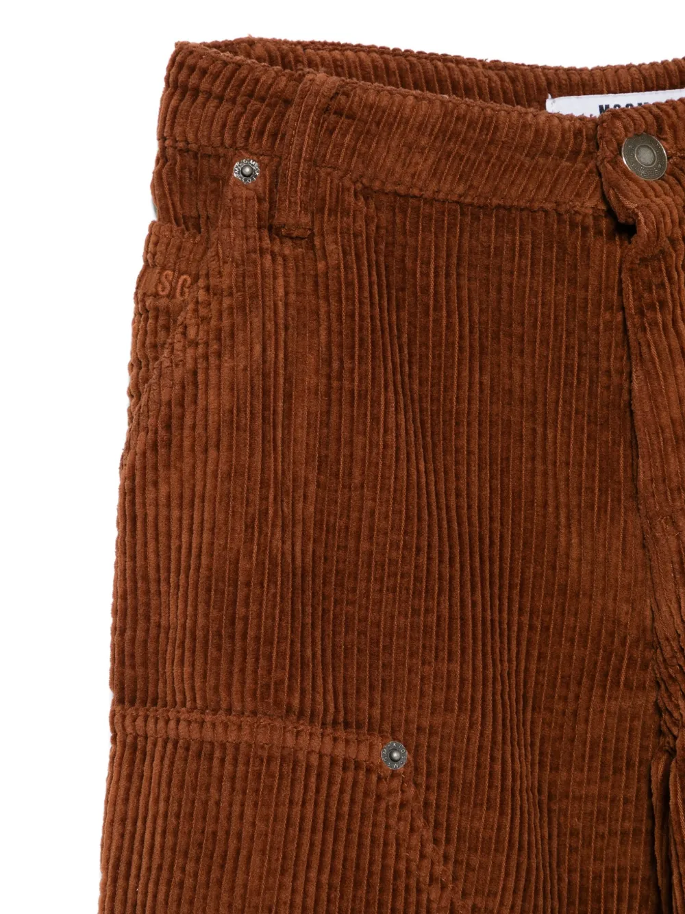 Msgm Corduroy Pocket Trousers In Brown