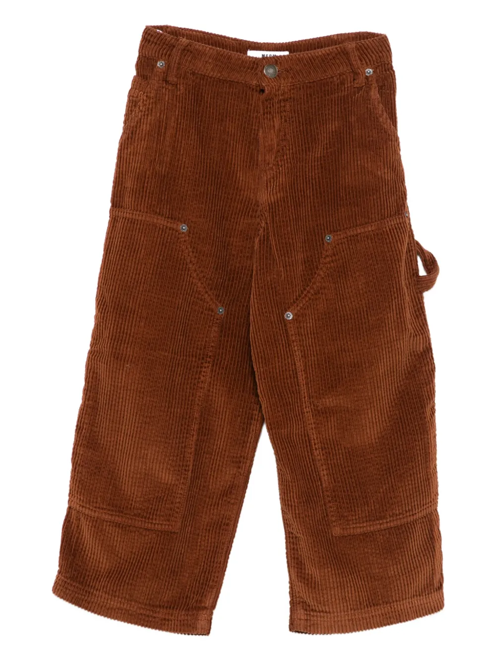 Msgm Corduroy Pocket Trousers In Brown