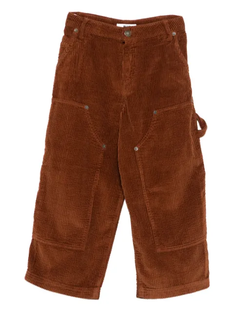 MSGM Kids pantalones de pana con bolsillo