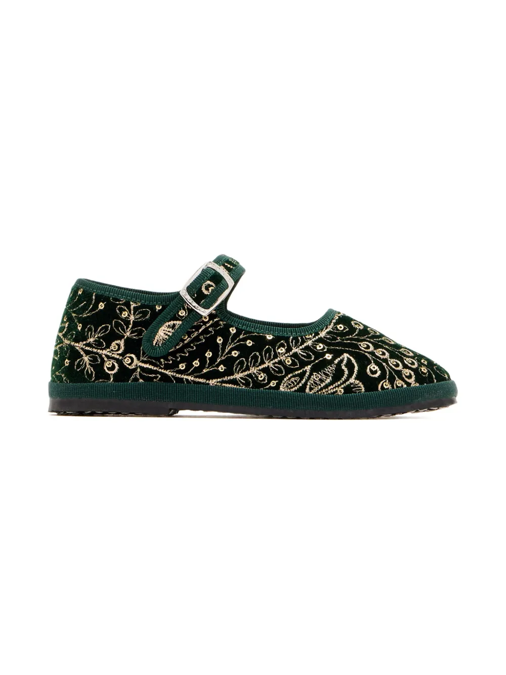 Capulette Midnight Garden Embroidered Ballerinas In Multi