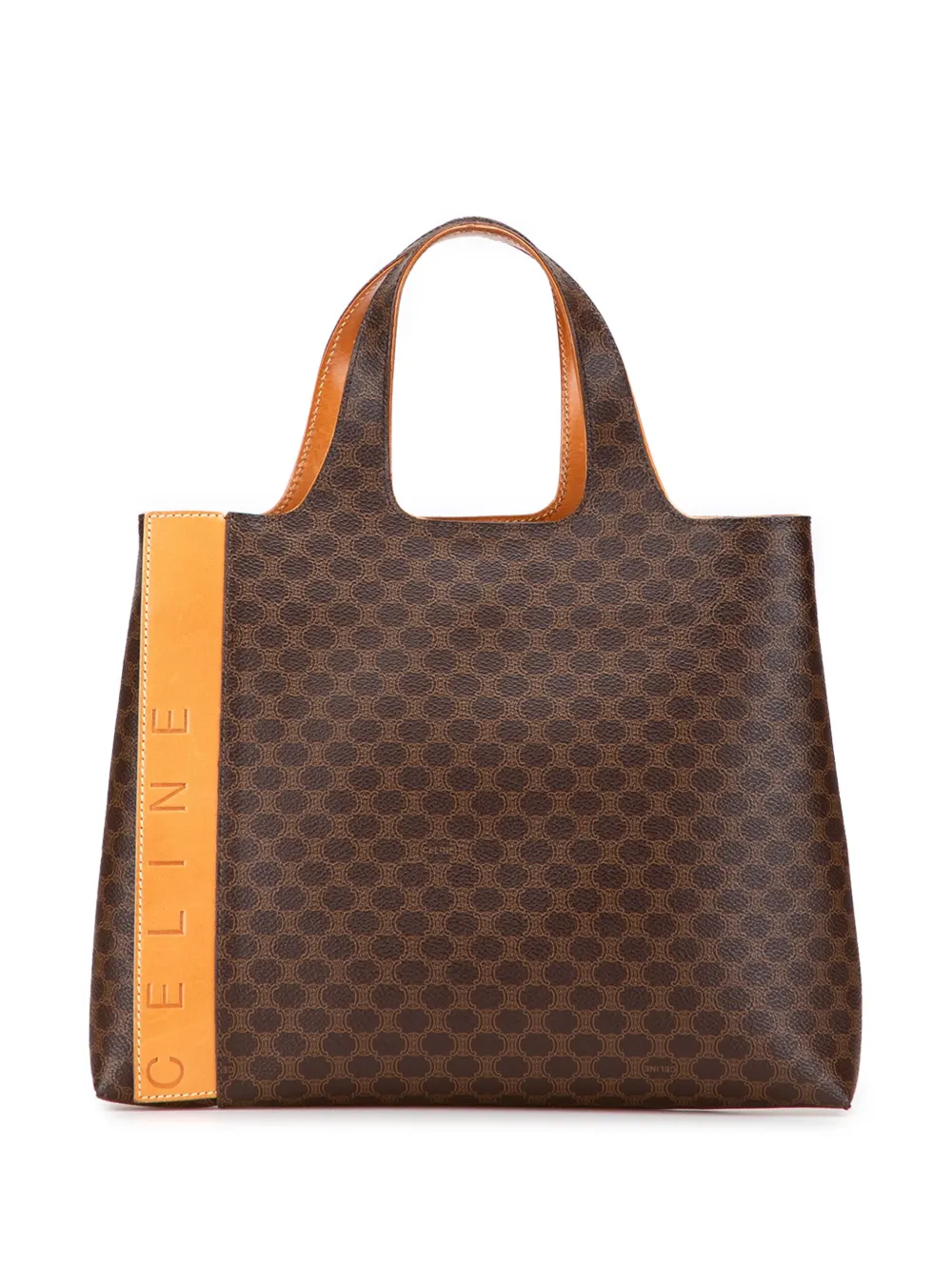 Celine Pre-Owned 2001 マカダム コーテッドキャンバス トートバッグ - ブラウン Celine Pre-Owned 2001 マカダム コーテッドキャンバス トートバッグ - ブラウン