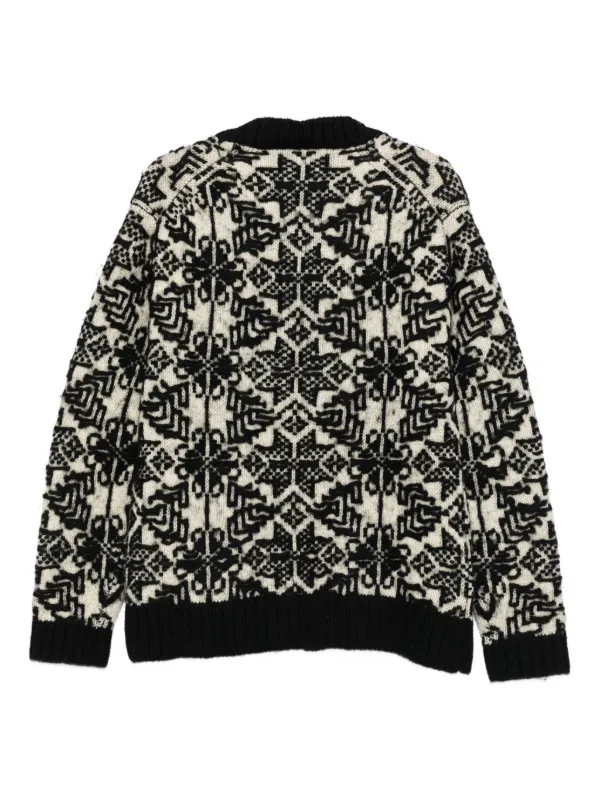 ヨウジヤマモト カーディガン⠀ ⠀ Yohji Yamamoto ウール カーディガン | ブラック | FARFETCH JP