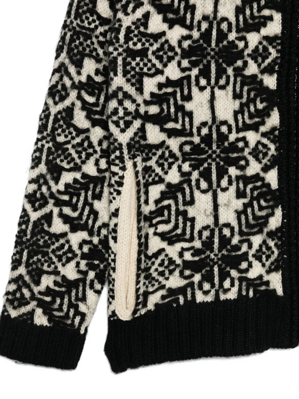 Yohji Yamamoto Wool Cardigan In Black