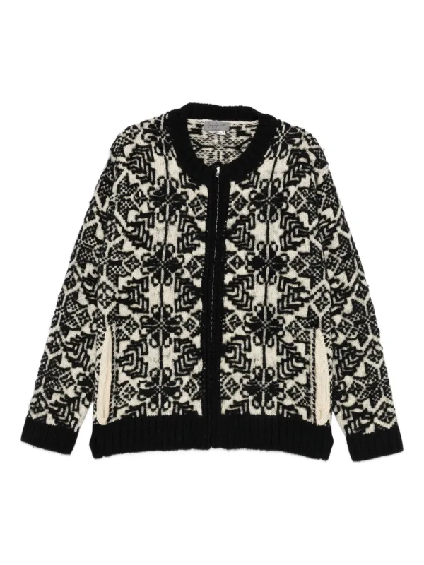 希少　Yohji Yamamoto　カーディガン　ウール　３ Yohji Yamamoto ウール カーディガン | ブラック | FARFETCH JP