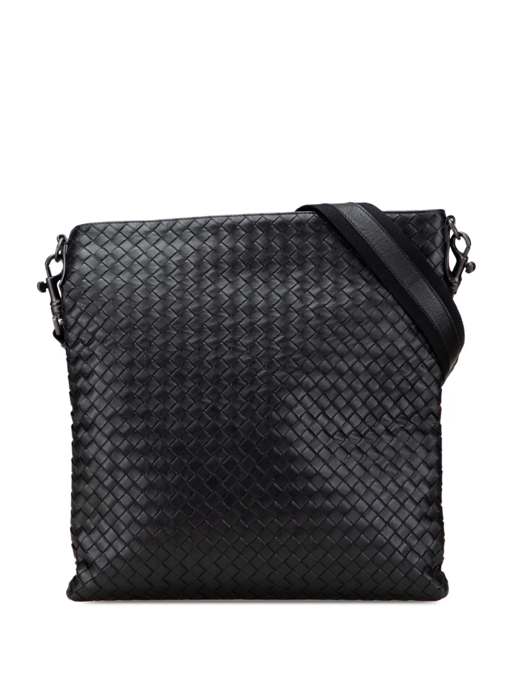Bottega Veneta Pre-Owned 2012-2025 Leather Intrecciato crossbody bag | Black | Image 1