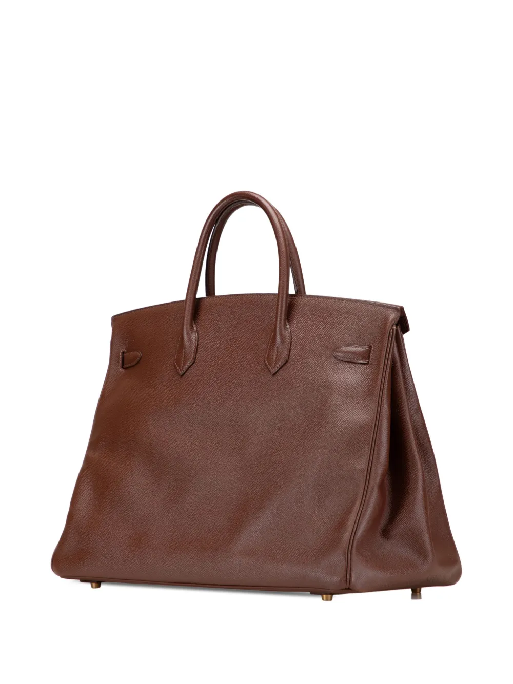 Pre-owned Hermes 1998 Courchevel Birkin Retourne 40 Handbag In Brown