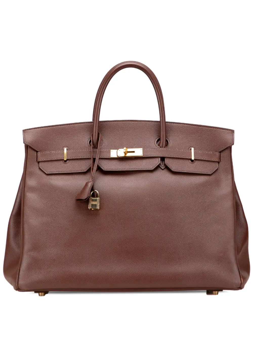 Hermès Pre-Owned 1998 Courchevel Birkin Retourne 40 handbag | Brown | Image 1