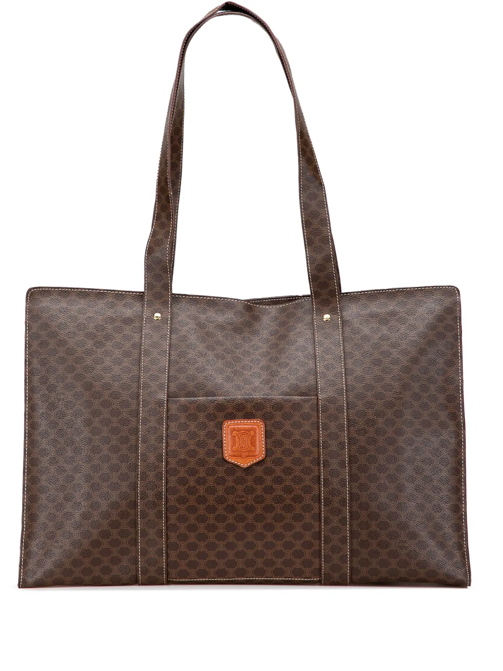 Celine Pre-Owned 1994 Macadam Coated Canvas tote bag - ブラウン Celine Pre-Owned 1994 Macadam Coated Canvas tote bag - ブラウン