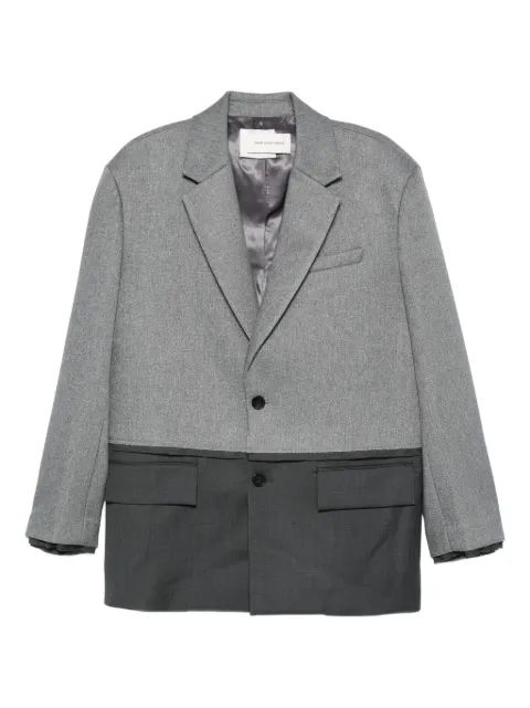 Feng Chen Wang two-tone single-breasted blazer 