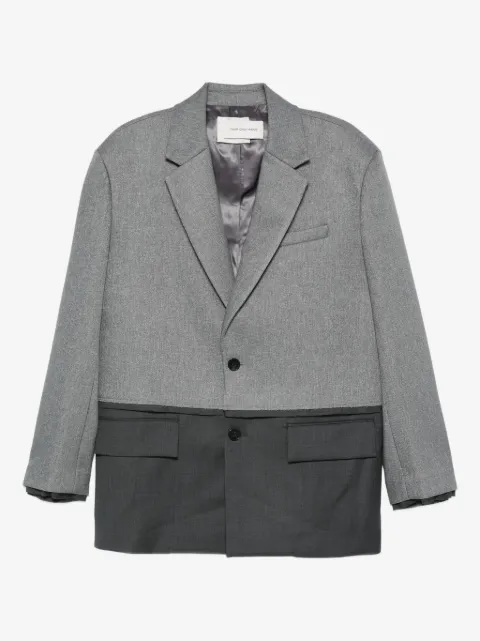 Feng Chen Wang two-tone single-breasted blazer 