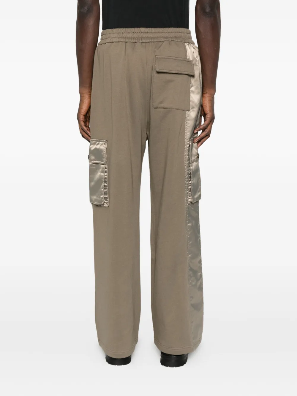 Feng Chen Wang Satin-panel Cargo Pants In Neutral